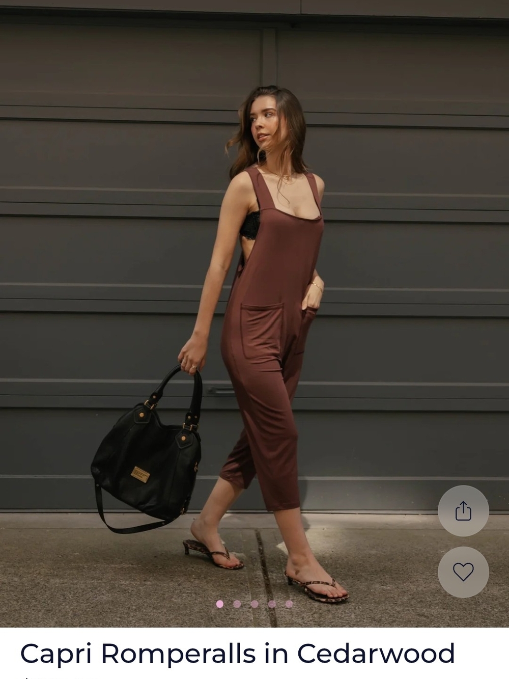 Smash + Tess Cedarwood Capri Jumpsuit - Picture 1 of 5